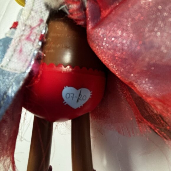 Lalaloopsy Dot Starlight Doll Yellow Hair Red Bow Blue Dress Button Eyes Rare - Picture 6 of 9